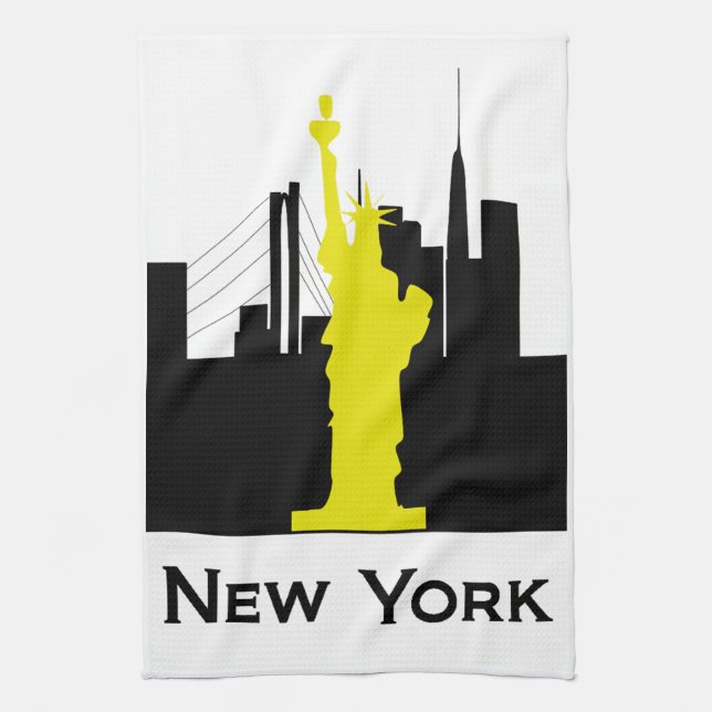 New- York CitySkyline Geschirrtuch (Vertikal)