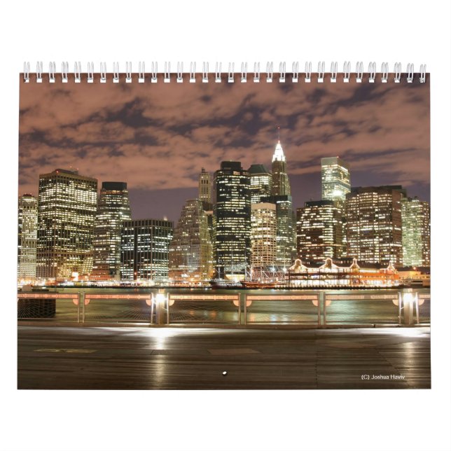 New- York CitySkyline nachts Kalender (Titelbild)