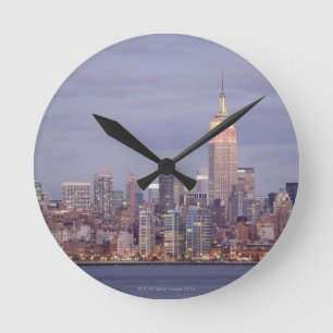 New- York CitySkyline Runde Wanduhr
