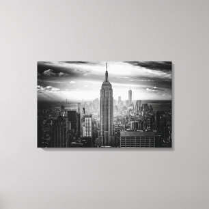New- York CitySkyline Schwarzweiss Leinwanddruck
