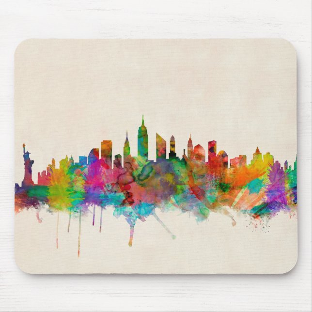 New- York CitySkyline-Stadtbild Mousepad (Vorne)