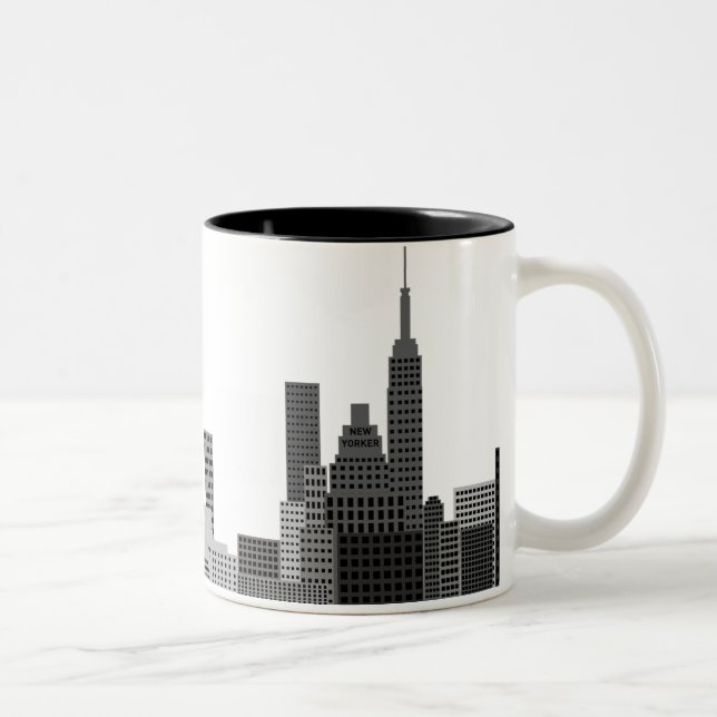 New- York CitySkyline Zweifarbige Tasse (Rechts)