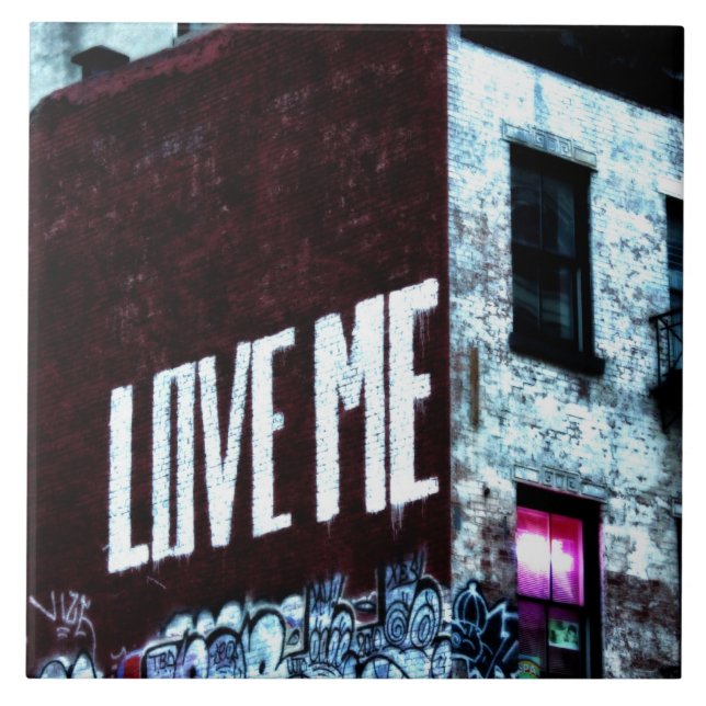 New- York Citystraßegraffiti-Foto Fliese (Vorderseite)