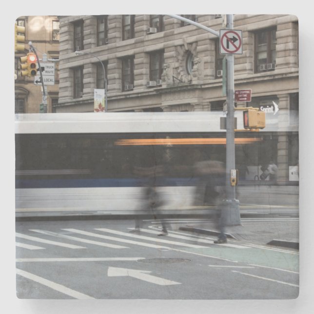 New- York Citystraßen-städtisches Foto Steinuntersetzer (Vorderseite)