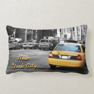 New- York Citystraßengelbtaxi Lendenkissen