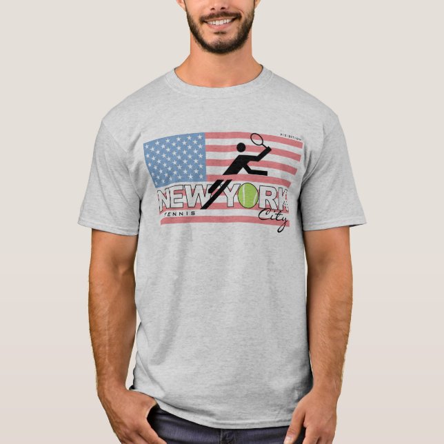 New- York Citytennis-Vintager T - Shirt (Vorderseite)