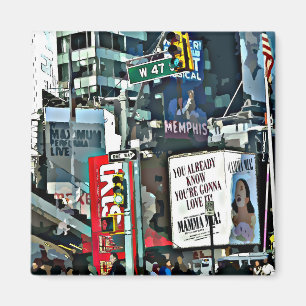 New- York CityTimes- SquareFoto-Magnet Magnet
