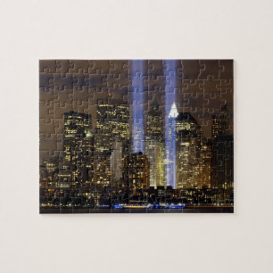 New- York Citytribut im Licht-Puzzlen Puzzle