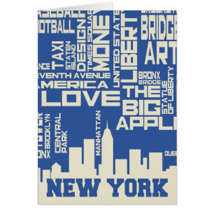 New- York Citytypographie-Plakat
