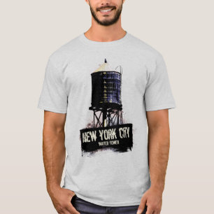 New- York Citywasser-Turm-T-Shirt T-Shirt