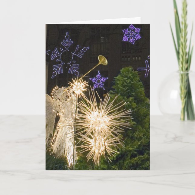 New- York Cityweihnachten Feiertagskarte (Vorderseite)