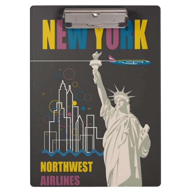 New York Clipboard Klemmbrett (Vorderseite)