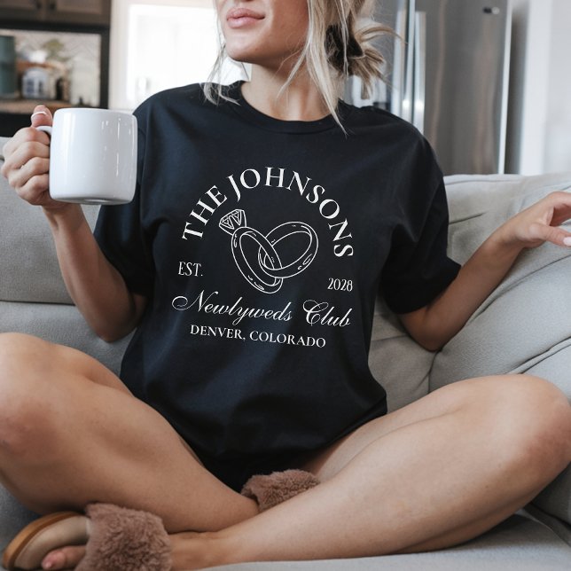 New York Club Custom Honeymoon Shirts für Bridge (custom wedding gift, anniversary shirts for couples, matching newlywed tees, custom bride shirts,)