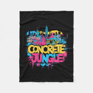 New York Concrete Jungle Fleecedecke