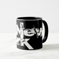 New York - Coole Schwarz-Weiß-Tasse
