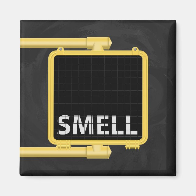 New York Crosswalk - Schildchen riechen Magnet (Vorne)