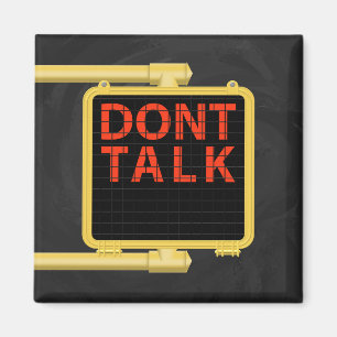 New York Crosswalk Sign Talk Magnet
