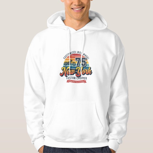 NEW YORK CUSTUM CHOPPER HOODIE (Vorderseite)