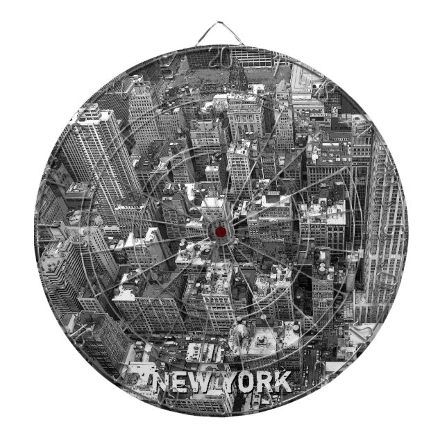 New York Dartboard New York Souvenir Dartboard Dartscheibe (vorne)