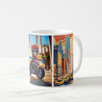 "New York, Das Herz der Ehrerbietung" Kaffeetasse
