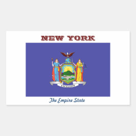 New York, der Empire State, Rechteckiger Aufkleber