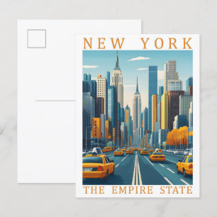 New York der Empire State USA Reiseort Postkarte