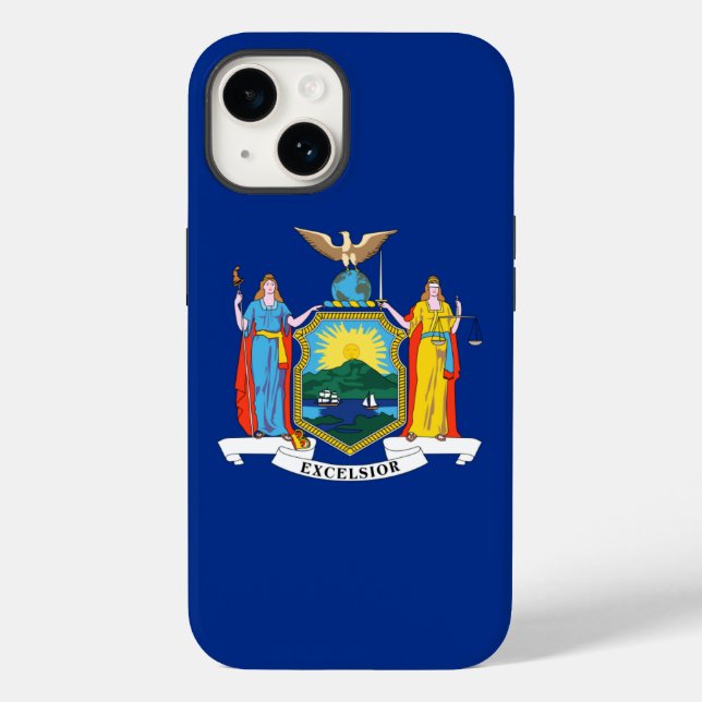 New York: Der Empire State, Zuhause Big Apple Flag Case-Mate iPhone Hülle (Rückseite)