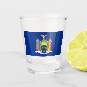 New York: Der Empire State, Zuhause Big Apple Flag Schnapsglas