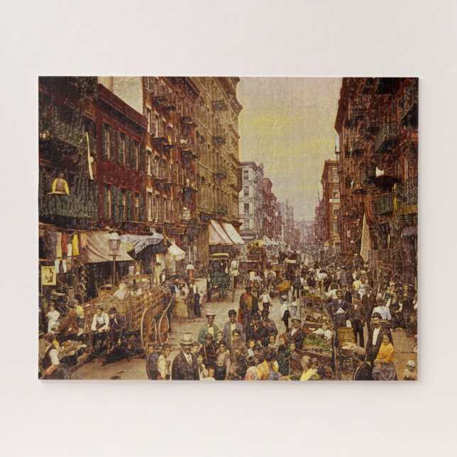 New York - Die Jahre sind um 1891 vorbei. Puzzle (Horizontal)