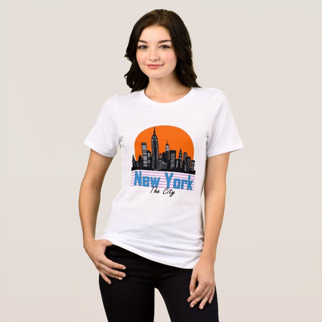 New York - Die Stadt Tri-Blend Shirt (Vorderseite voll)
