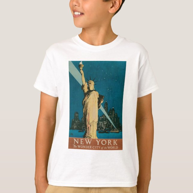 New York: Die Wunder-Stadt des Weltplakats T-Shirt (Vorderseite)