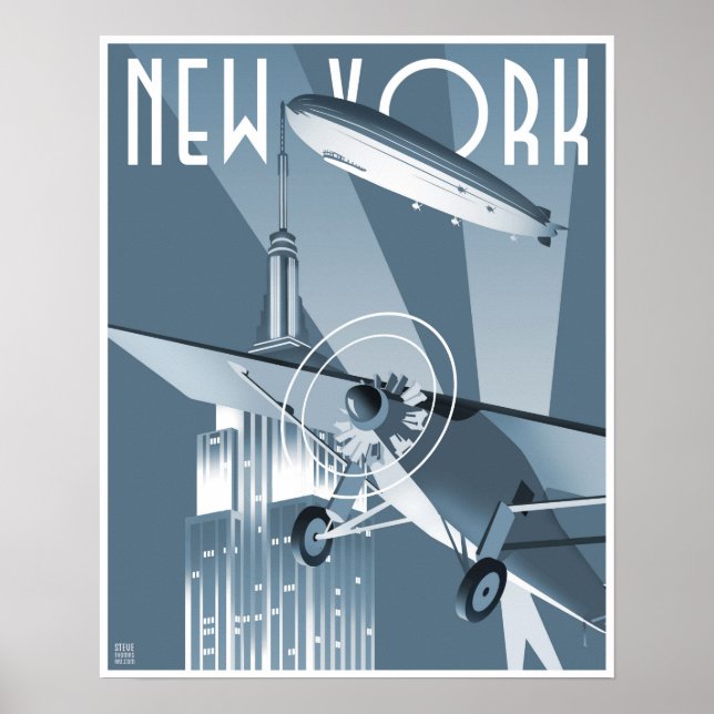 New York Dirigible Poster (Vorne)
