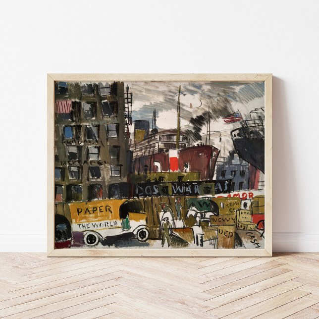 New York Docks | Joaquín Torres-García Poster (Von Creator hochgeladen)