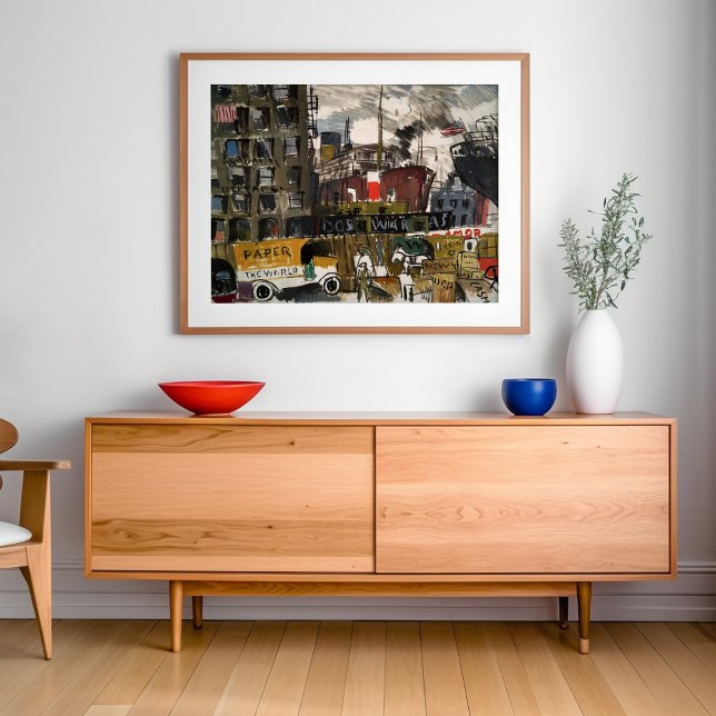 New York Docks | Joaquín Torres-García Poster (Von Creator hochgeladen)