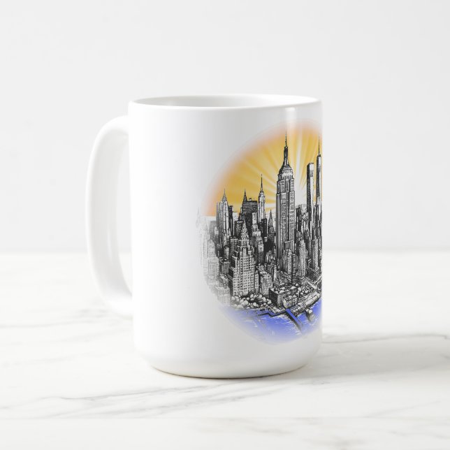 New York - Docks Kaffeetasse (Vorderseite Links)