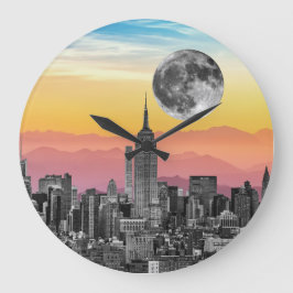 New York Dream Große Wanduhr