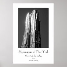 "New York durch Gehry" Plakat