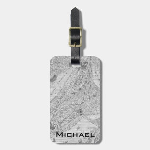 New York: EL-Zug, C1878 Gepäckanhänger