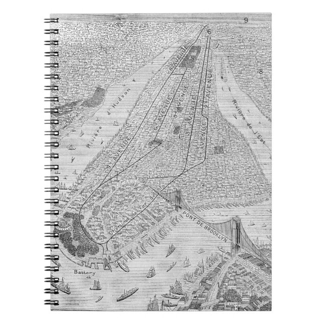 New York: EL-Zug, C1878 Notizblock (Vorderseite)