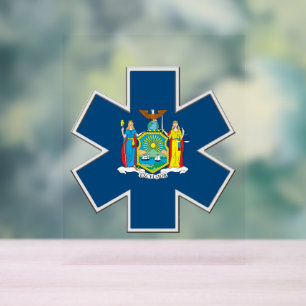 New York EMS Star of Life Acrylschild