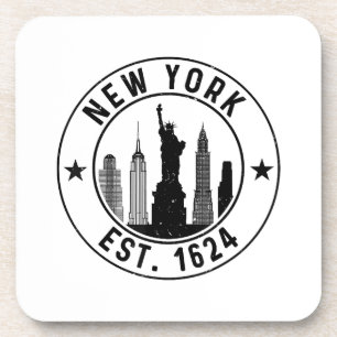 New York Est. 1624 New York City Lover Nyc Getränkeuntersetzer
