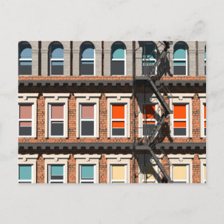 New York facades Postkarte