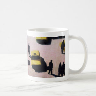 New York fährt 1990 mit einem Taxi Kaffeetasse