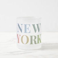 New York Farbiger Text