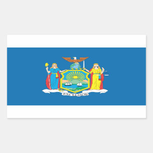 NEW YORK Flag - Rechteckiger Aufkleber
