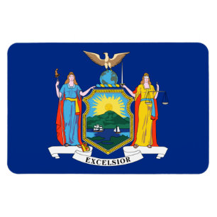 New York Flag, The Empire State, American Colonies Magnet