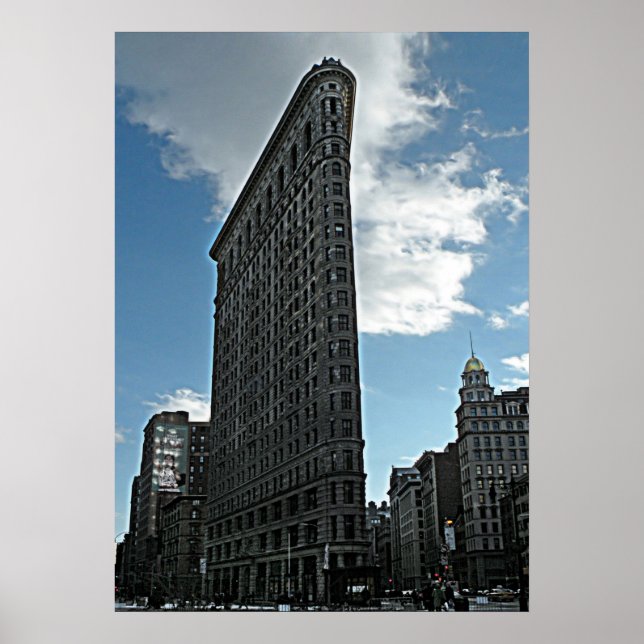 New York Flatiron Gebäude Poster Print (Vorne)
