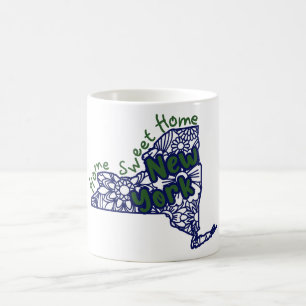 New York Floral Doodles Kaffeetasse