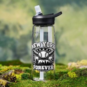 New York Forever – Vintage-Baseball-Skyline Trinkflasche