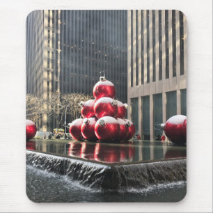 New York Fotografy Christmas Decoration Snow Mousepad
